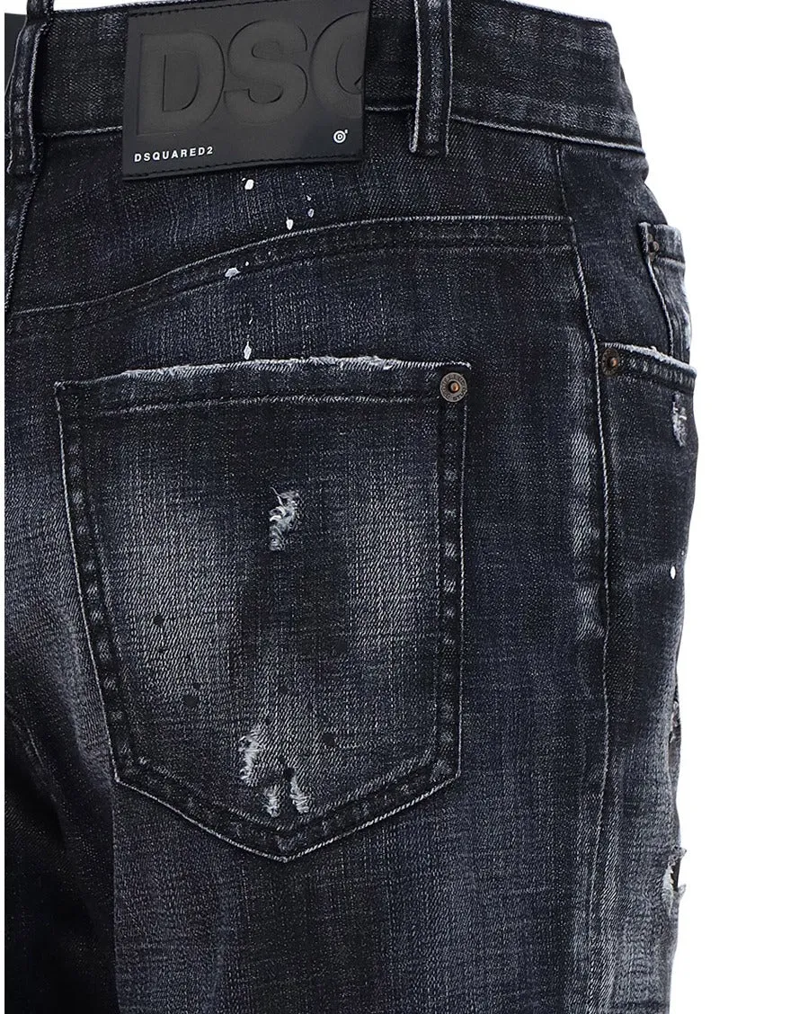 Dsquared2 Roadie Straight Leg Faded Jeans