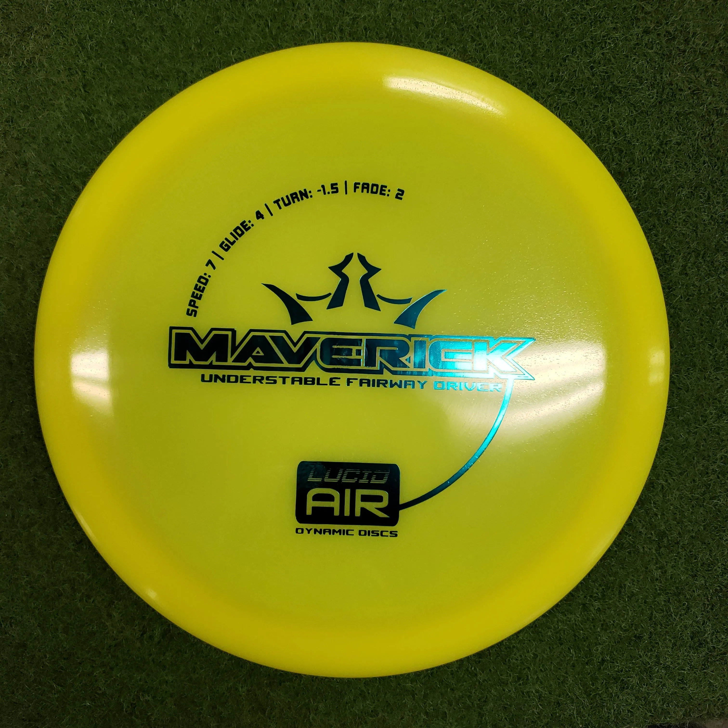 Dynamic Maverick Disc Golf Disc with specific flight numbers