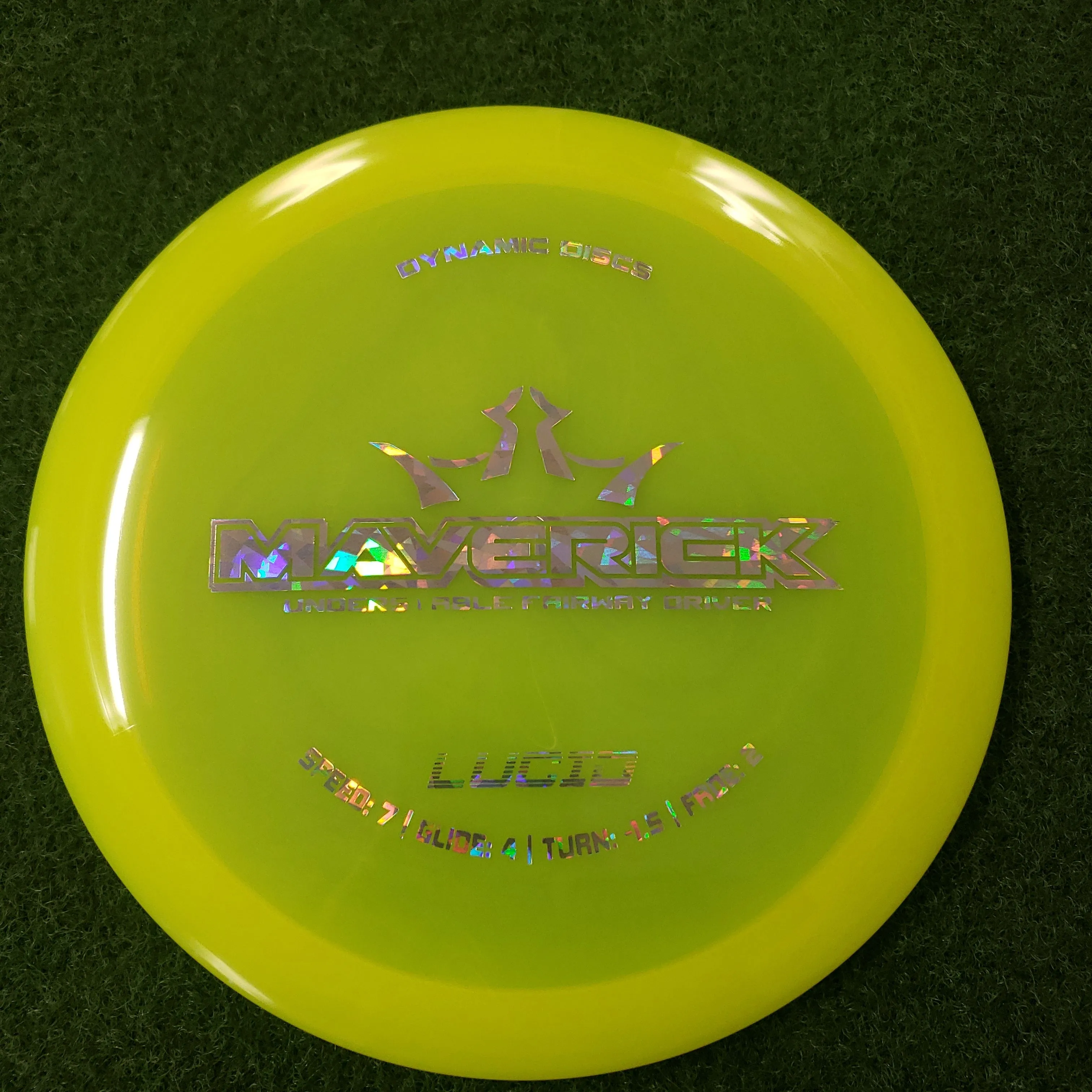 Dynamic Maverick Disc Golf Disc with specific flight numbers