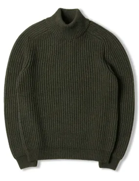 Edwin Roni High Collar Jumper Uniform Green
