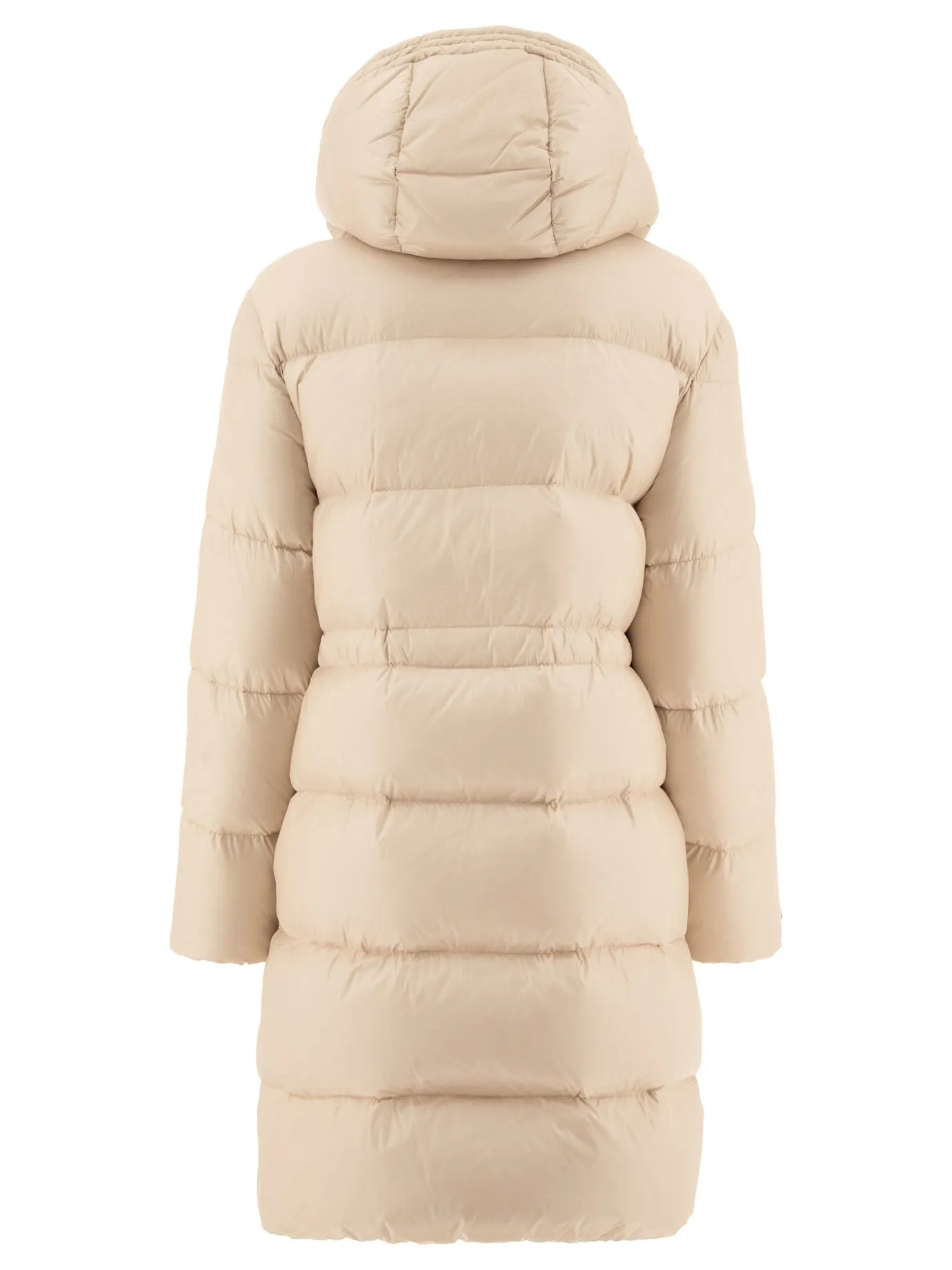 Cozy Beige Puffer Jacket with Punto Luce Detail