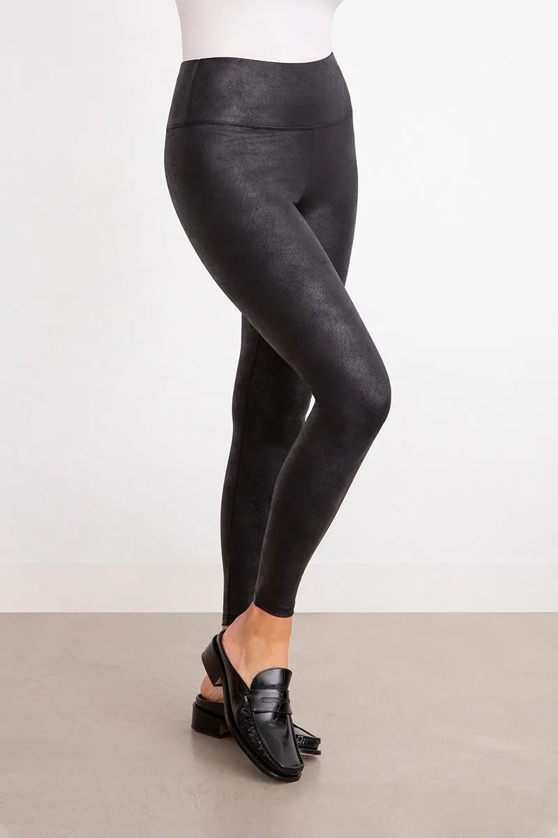 Onyx Faux Leather Legging