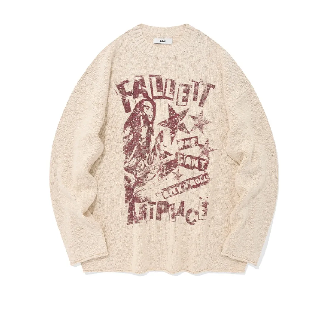 Fallett  |Unisex Street Style Logo Sweaters