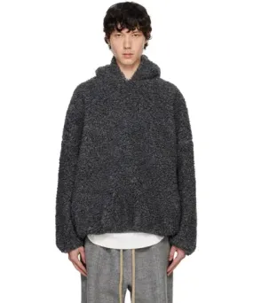 Fear of God Gray Polar Fleece Hoodie