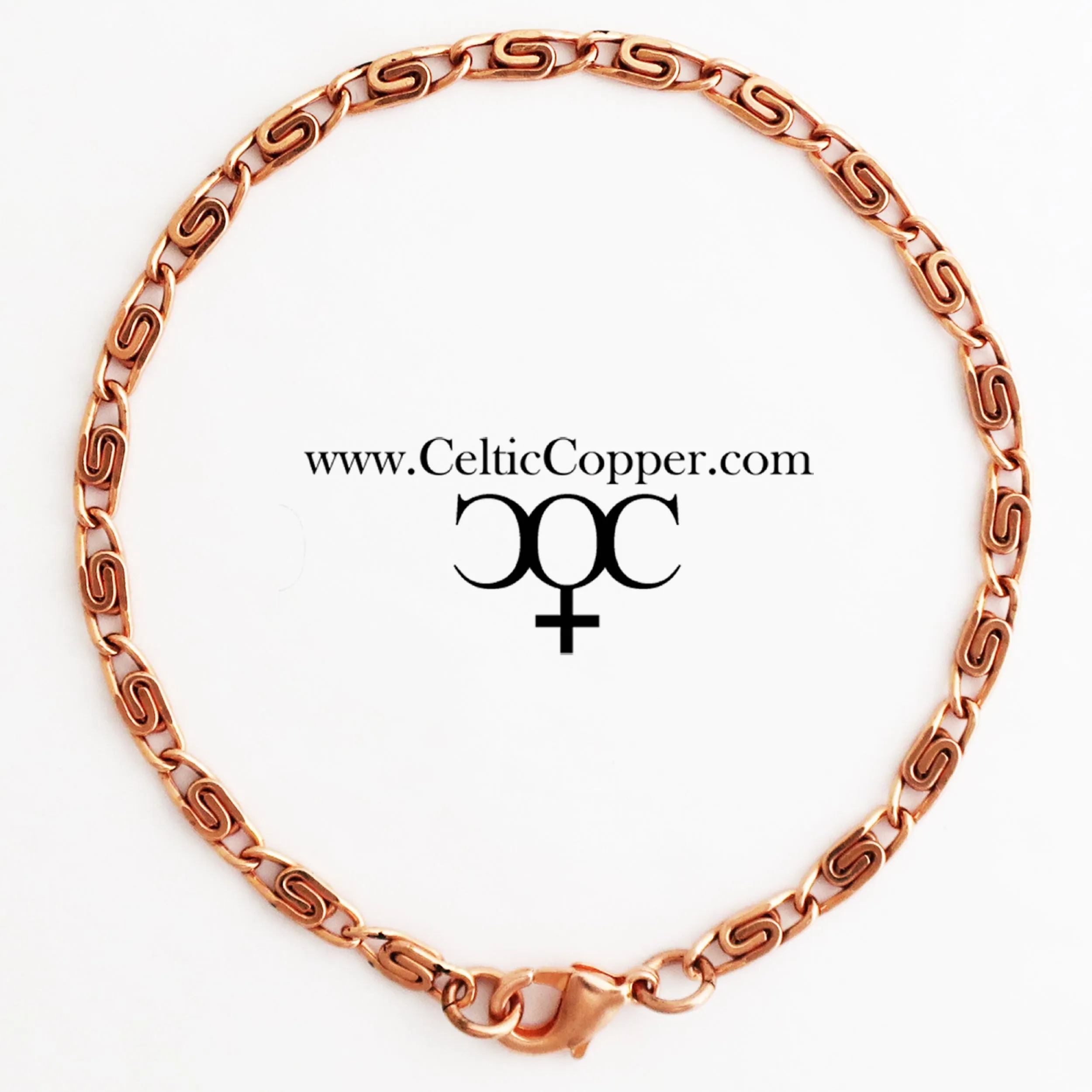 Fine Copper Celtic Scroll Chain FCC61 Unfinished Bulk Supplies