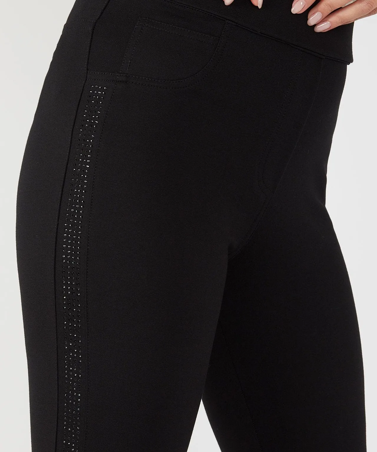 First Avenue Sparkle Ponte Leggings Detail