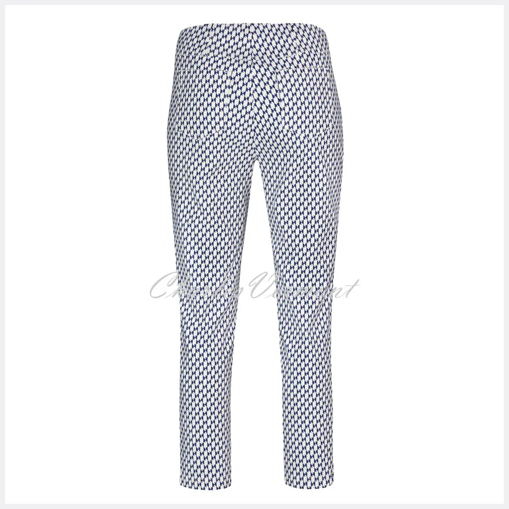 Robell Bella 09 Geometric Print Cropped Pant