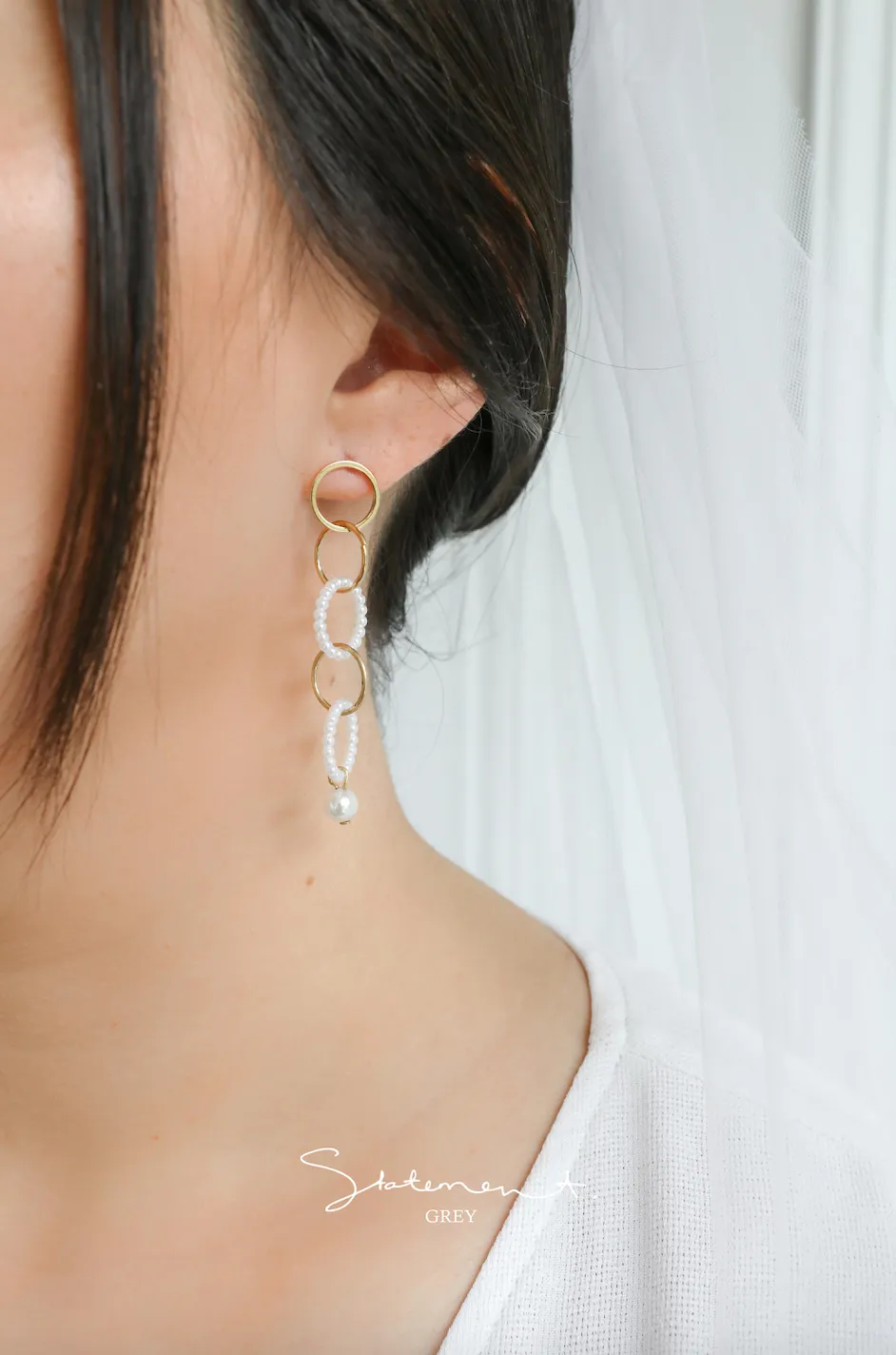 Pearl Hoop Earrings