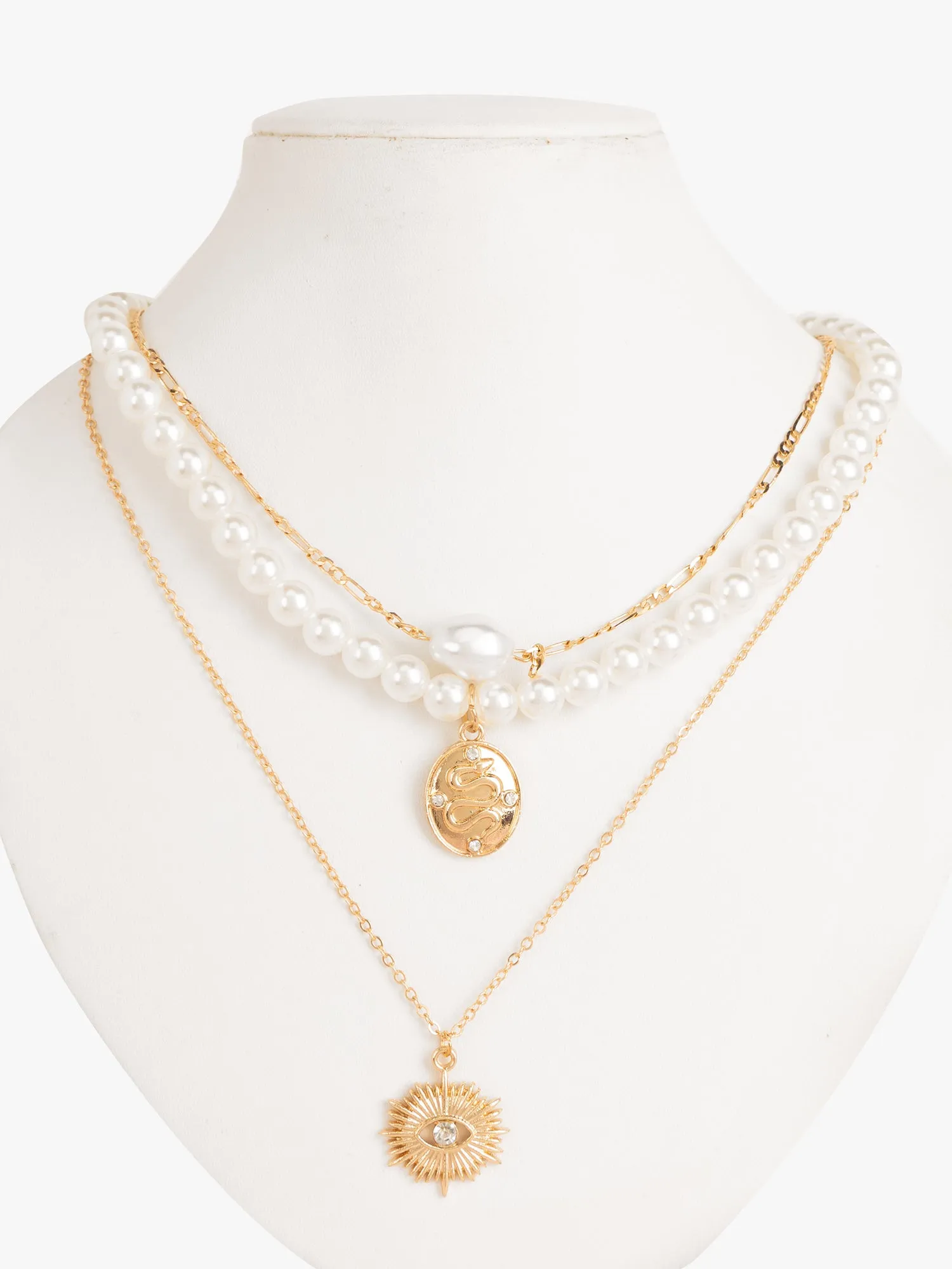 Pearl Necklace With Charms