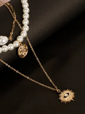 Pearl Necklace With Charms