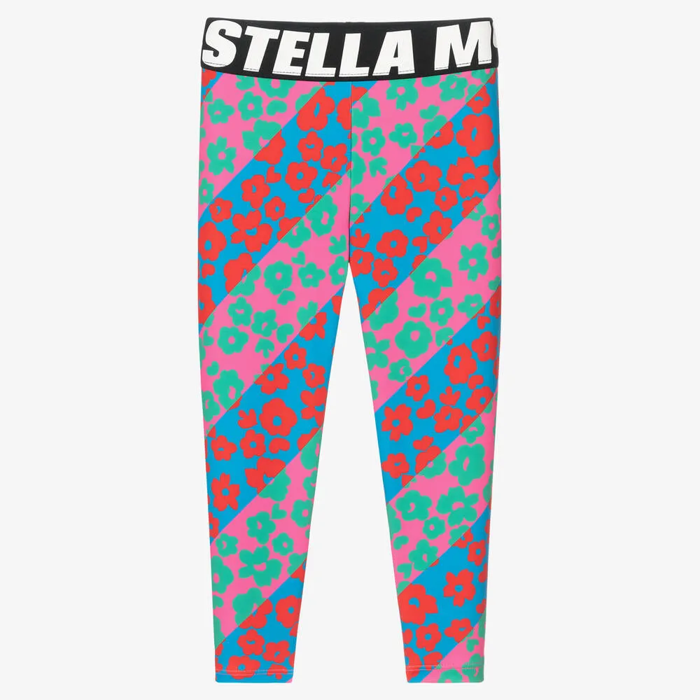 Pink Flowers Leggings