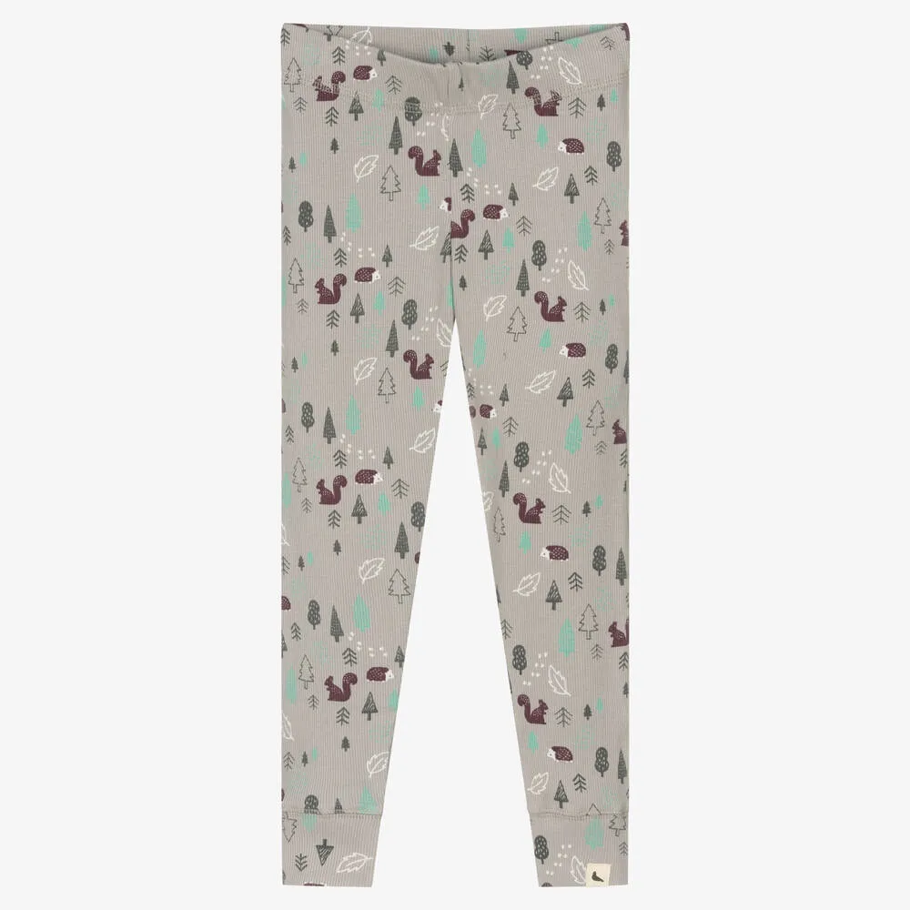 Organic Cotton Leggings in Gray