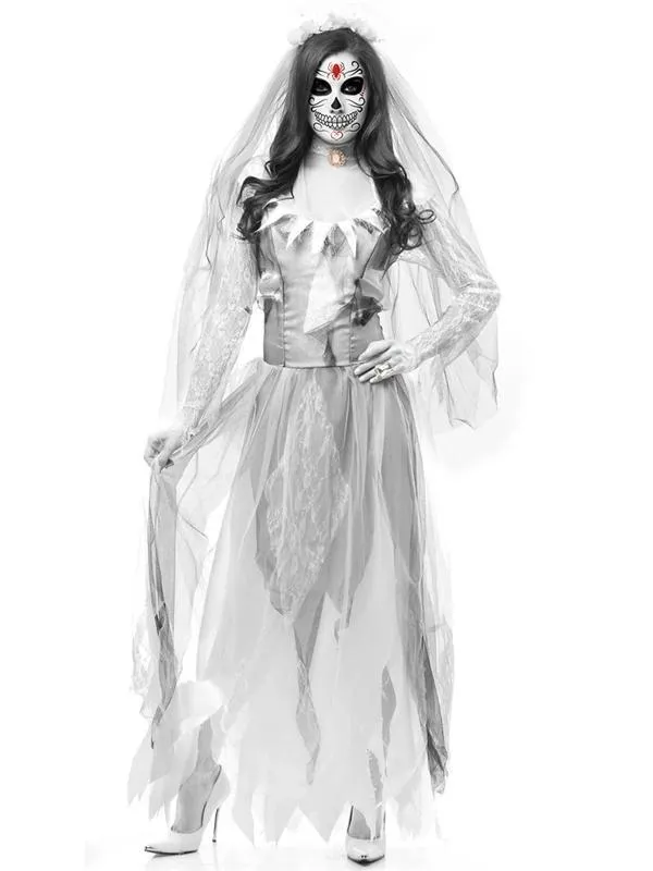 Zombie Cosplay Party Costume - Scary Halloween Bride Dresses