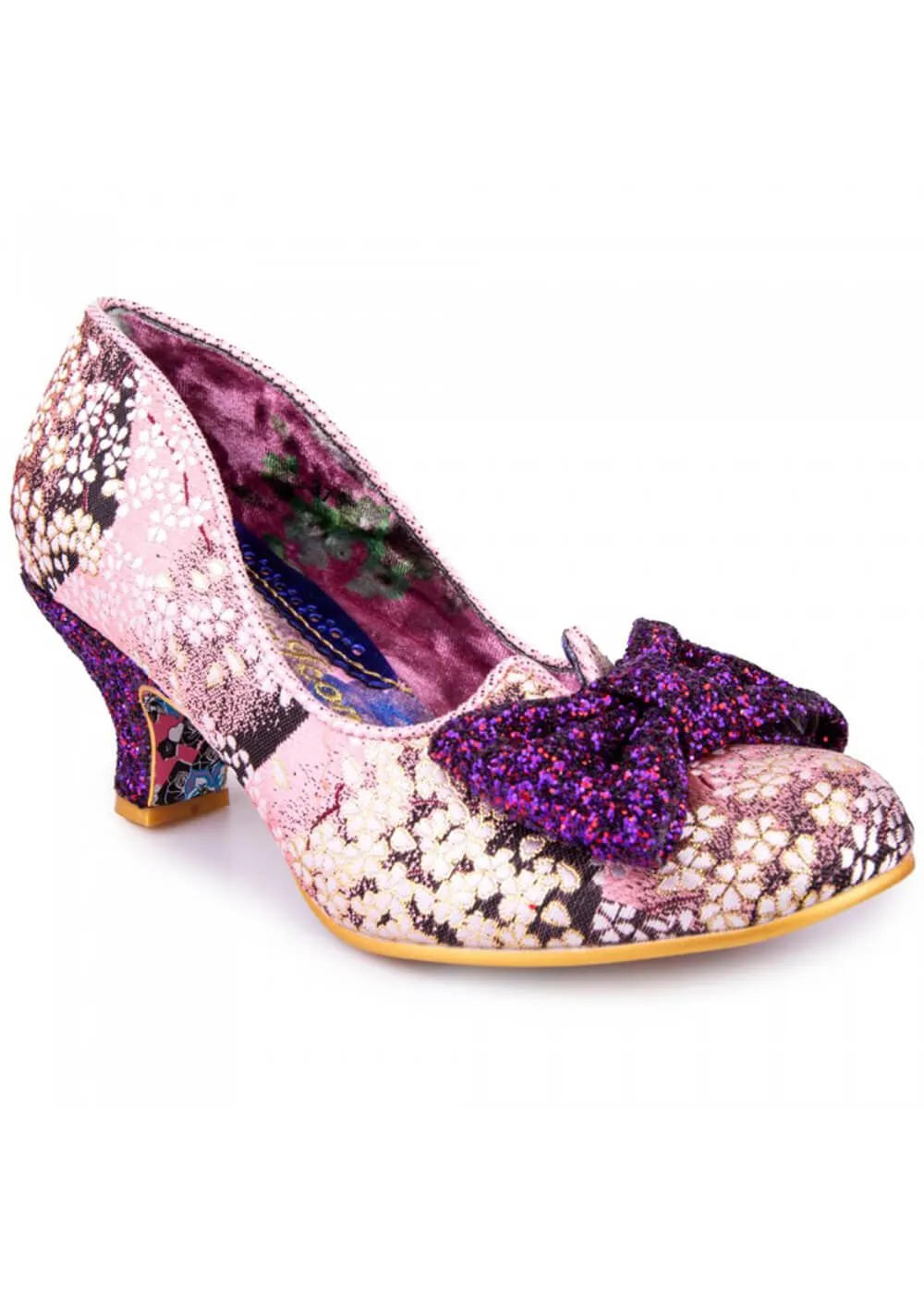 Pink Dazzle Razzle Floral 40's Pumps by Irregular Choice