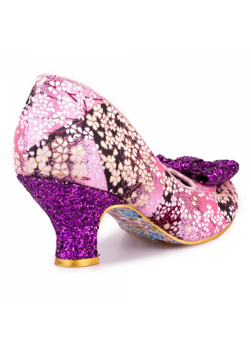 Pink Dazzle Razzle Floral 40's Pumps by Irregular Choice