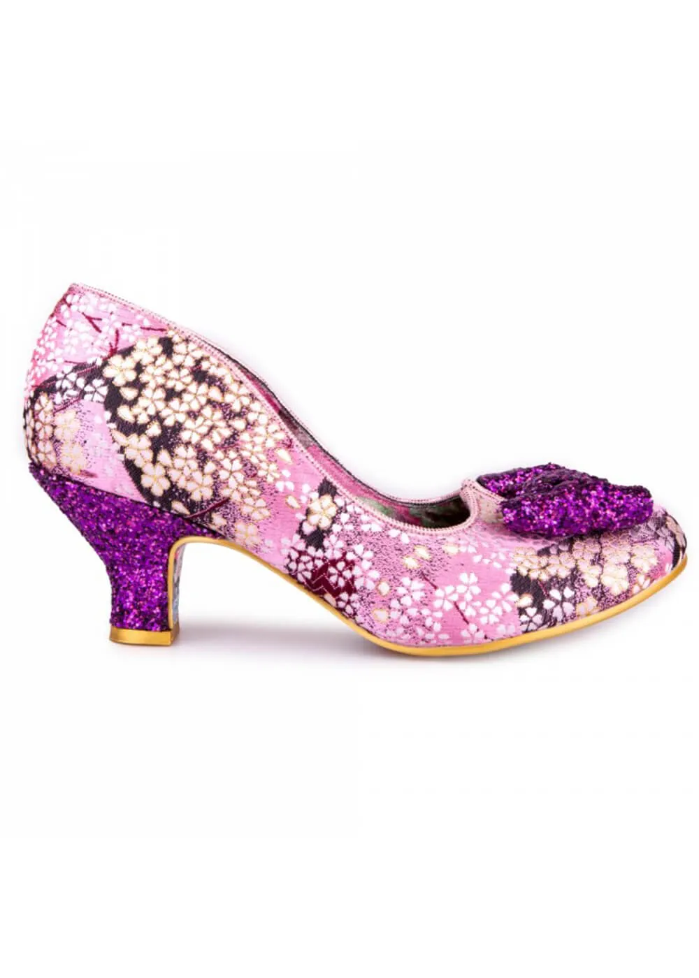 Pink Dazzle Razzle Floral 40's Pumps by Irregular Choice