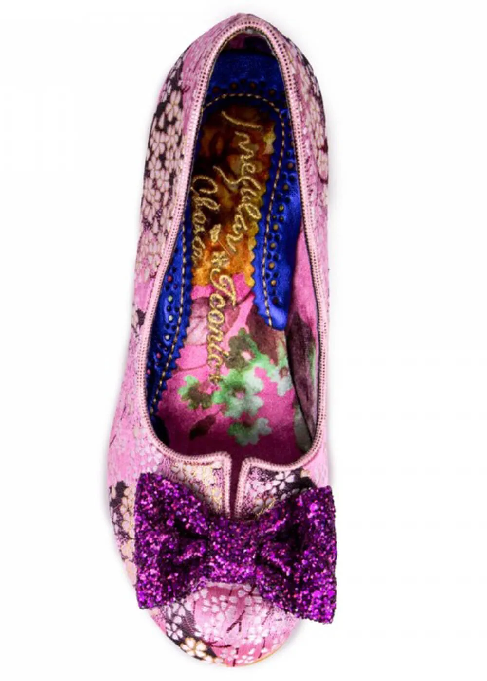 Pink Dazzle Razzle Floral 40's Pumps by Irregular Choice