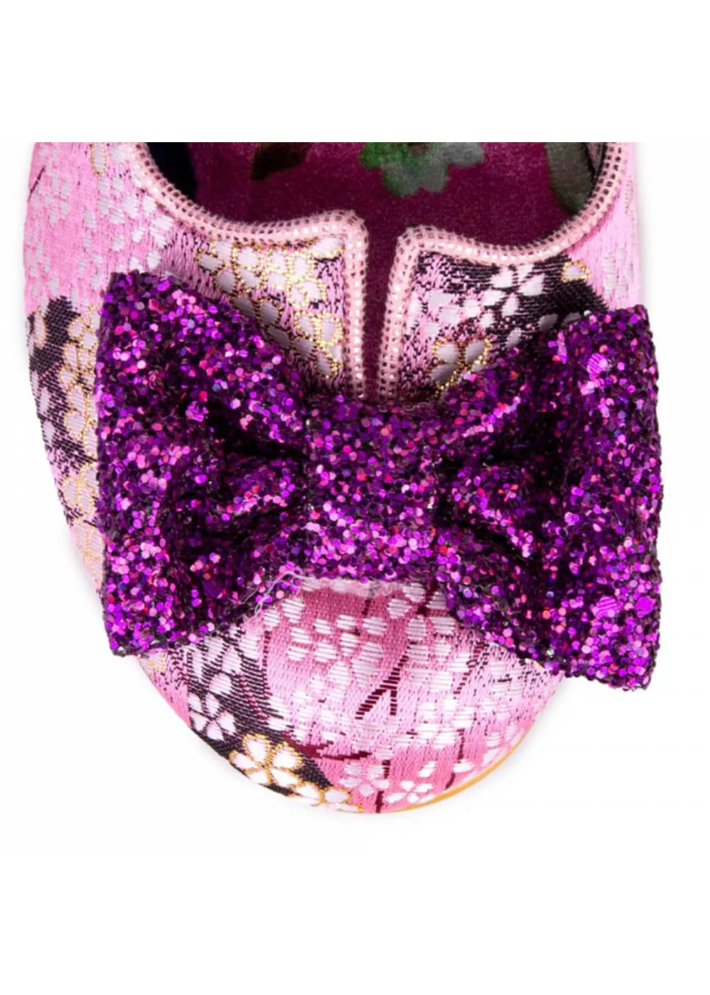 Pink Dazzle Razzle Floral 40's Pumps by Irregular Choice