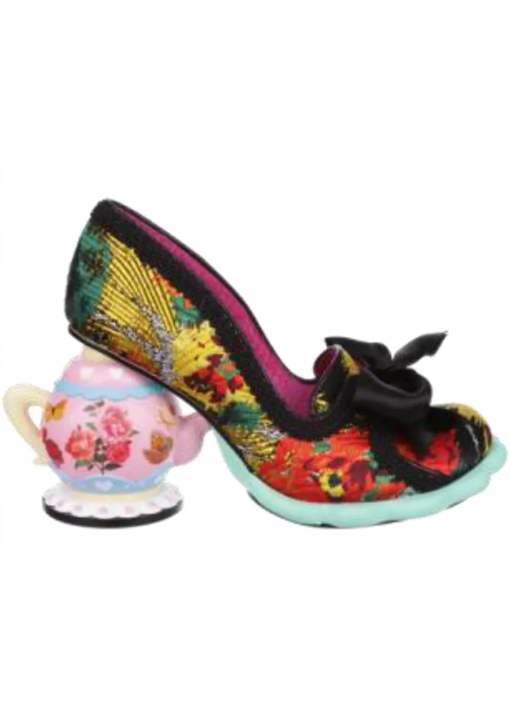 Irregular Choice Elevenses Teapot Black Pumps