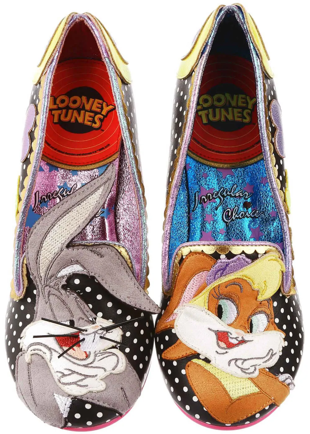 Irregular Choice Looney Tunes Bunny Love Black 40's Pumps