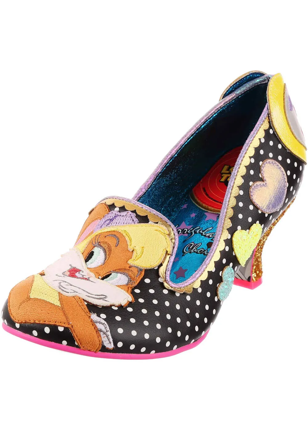 Irregular Choice Looney Tunes Bunny Love Black 40's Pumps