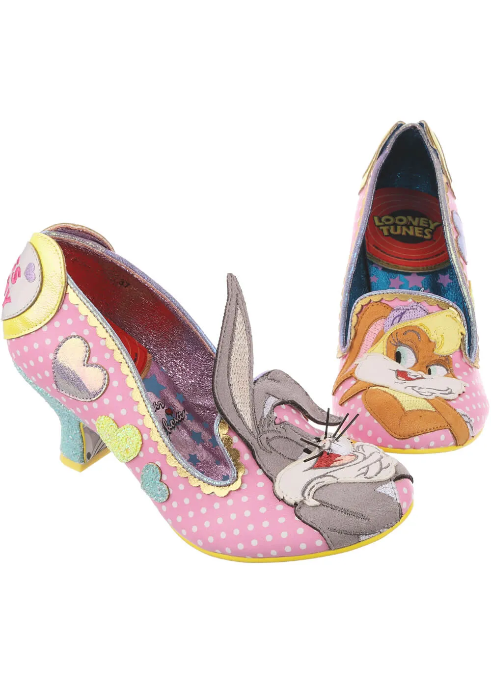 Pink Irregular Choice x Looney Tunes Bunny Love 50's Pumps