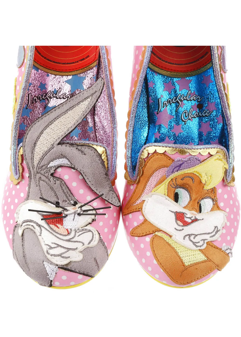 Pink Irregular Choice x Looney Tunes Bunny Love 50's Pumps