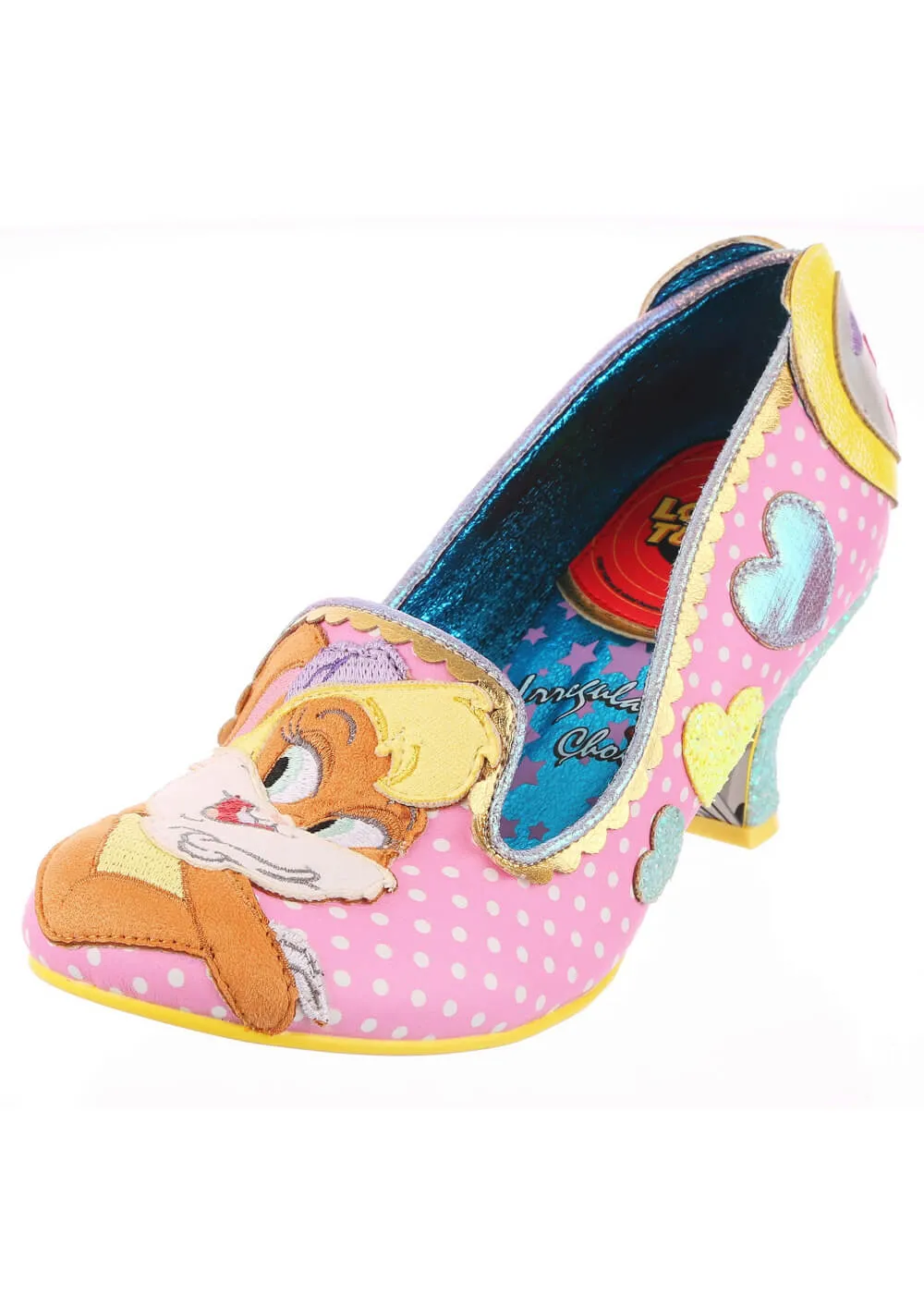 Pink Irregular Choice x Looney Tunes Bunny Love 50's Pumps