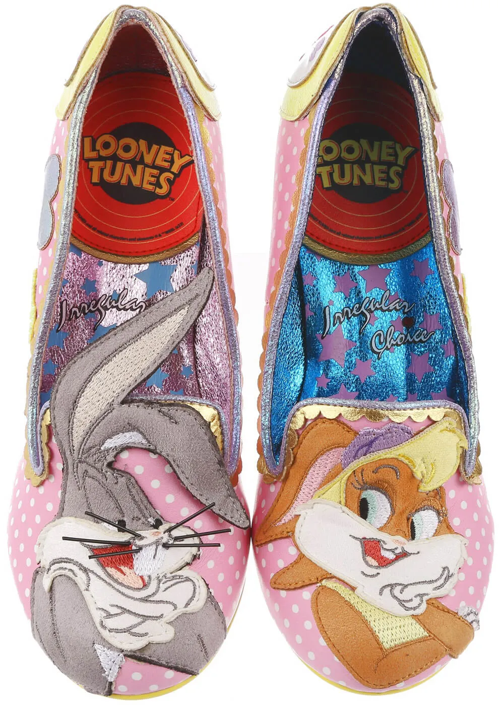 Pink Irregular Choice x Looney Tunes Bunny Love 50's Pumps