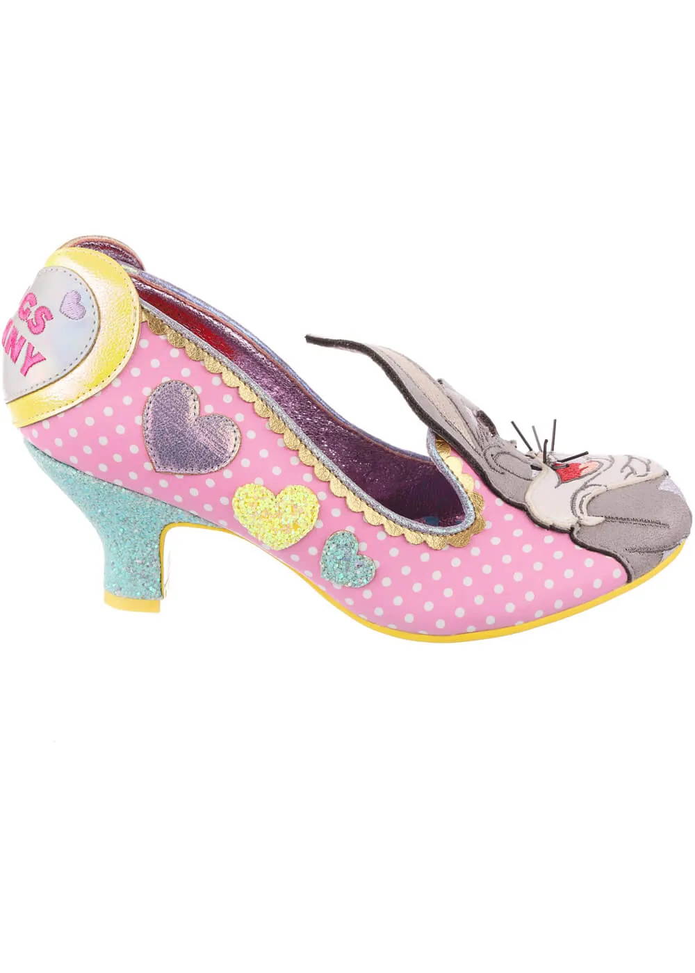 Pink Irregular Choice x Looney Tunes Bunny Love 50's Pumps