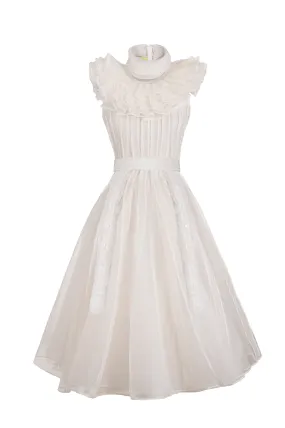 Classic Ivory Organza Dress