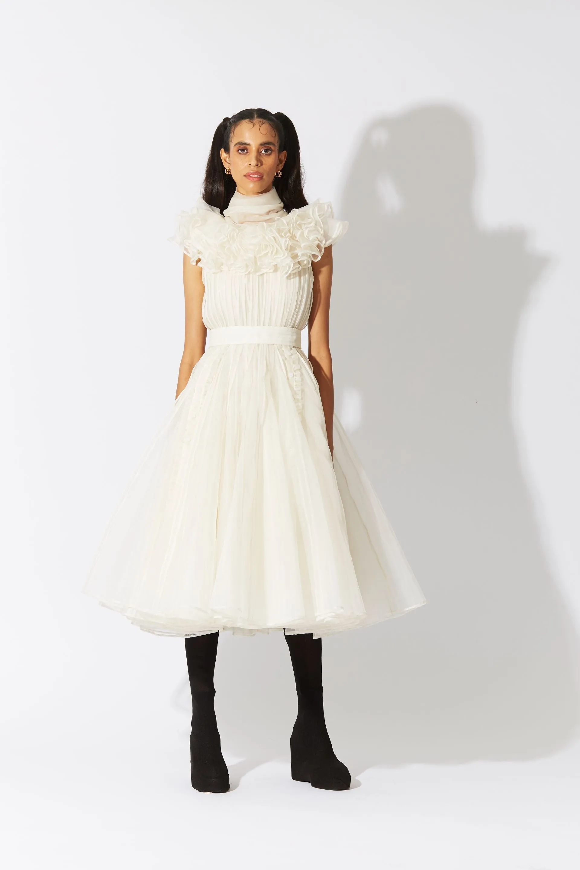 Classic Ivory Organza Dress