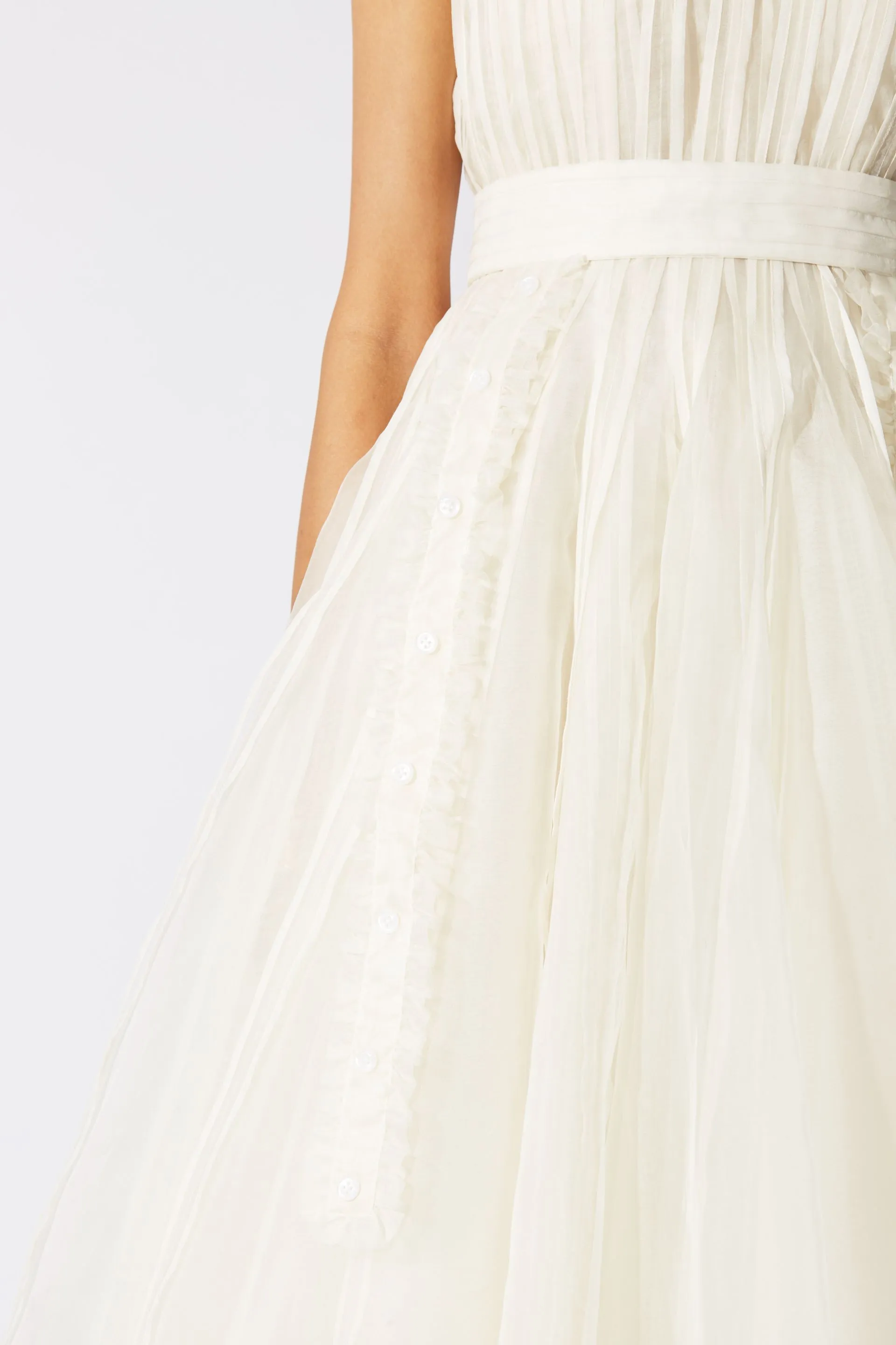 Classic Ivory Organza Dress