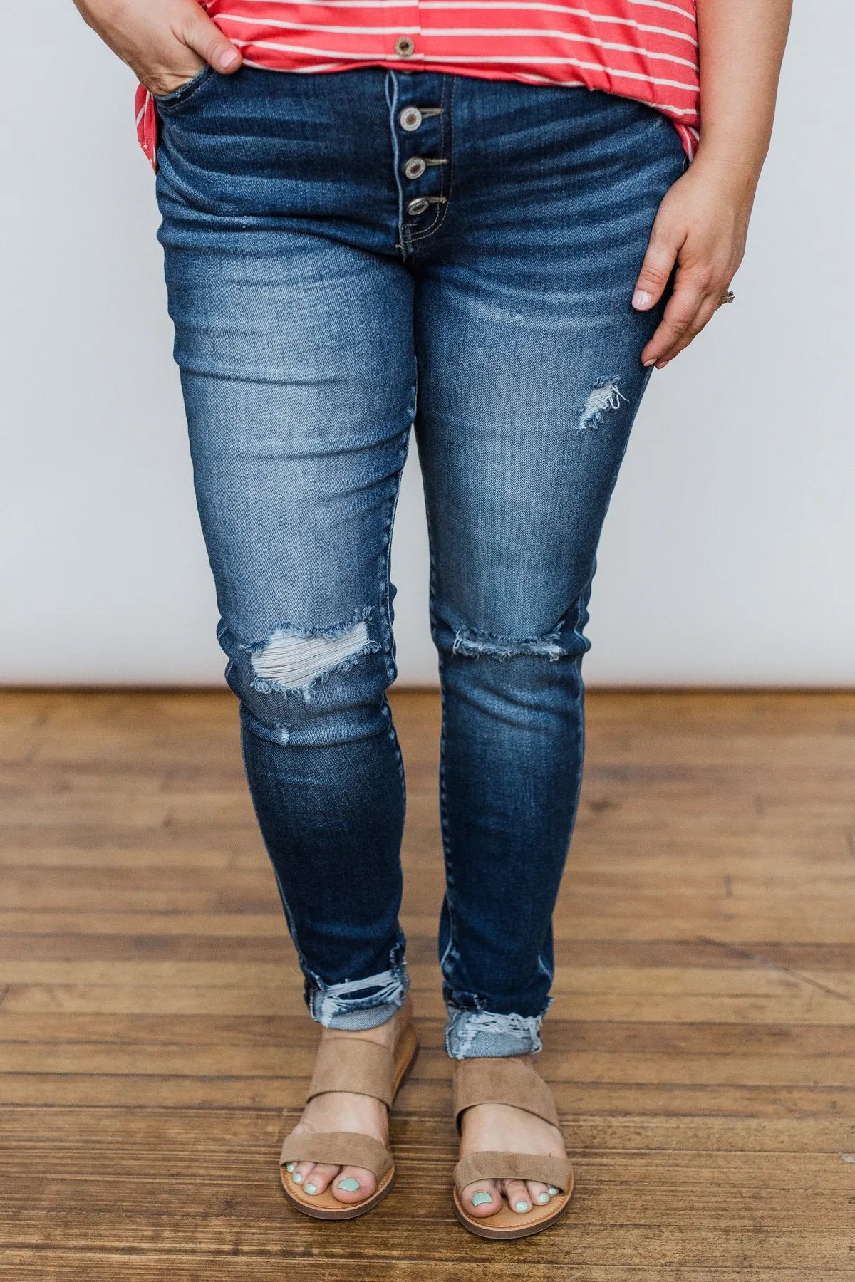 Button Fly Jeans in Melanie Wash from KanCan