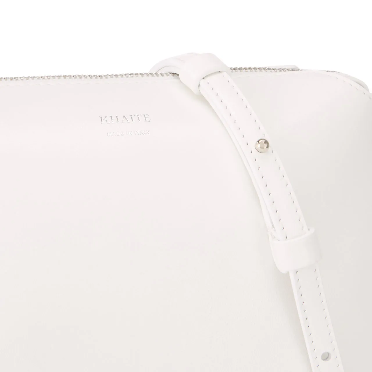 KHAITE Lina Medium Crossbody Bag in Optic White for Women