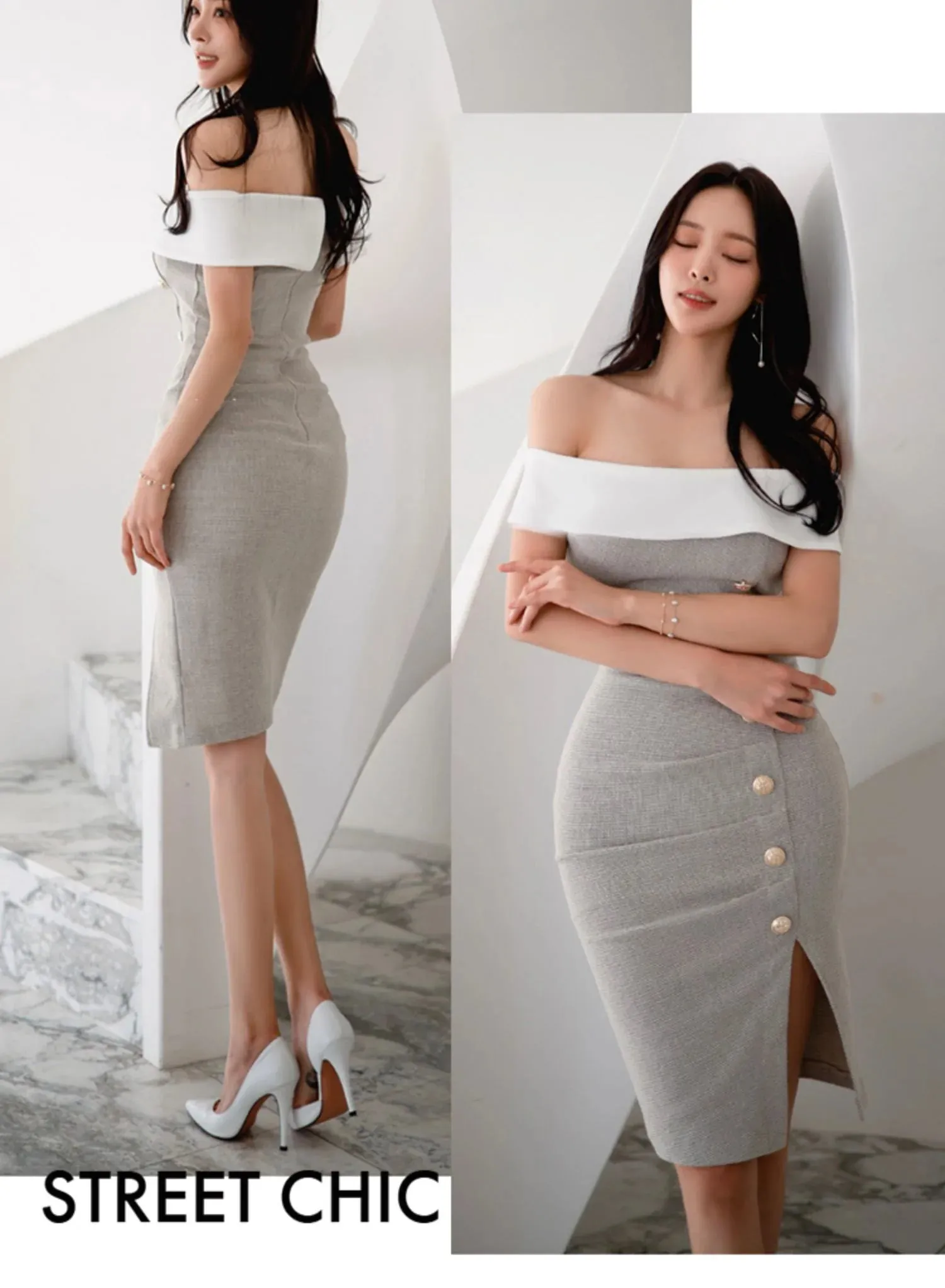 Knee Length Pencil Bodycon Dresses for Women