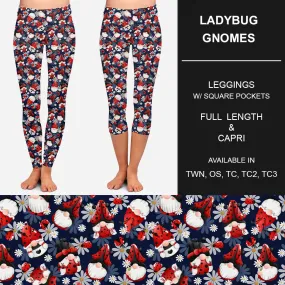 Ladybug Gnomes Leggings with Pockets