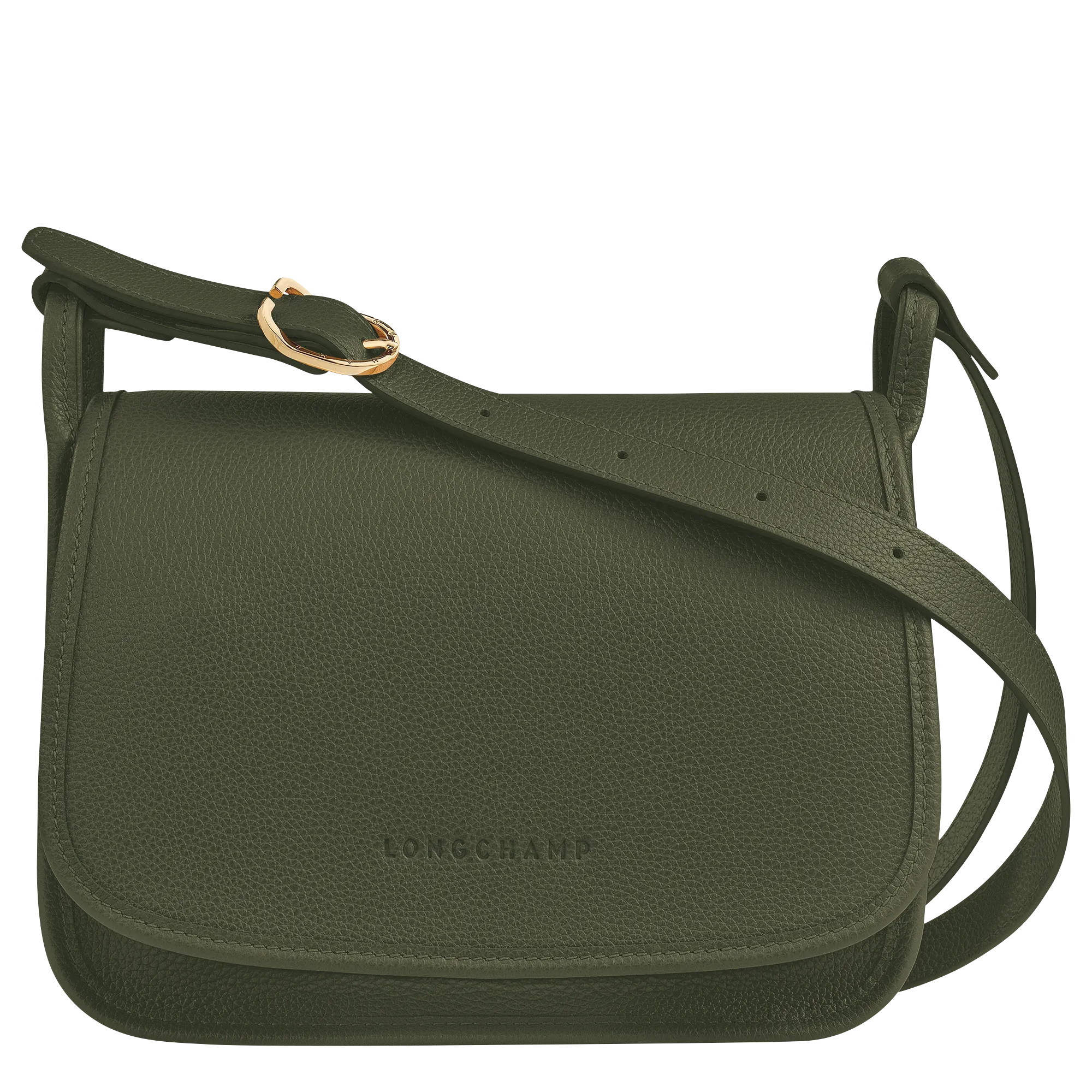 Le Foulonne M Crossbody bag Khaki Leather