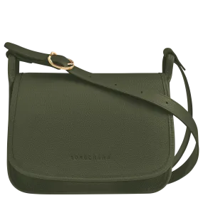 Le Foulonne M Crossbody bag Khaki Leather