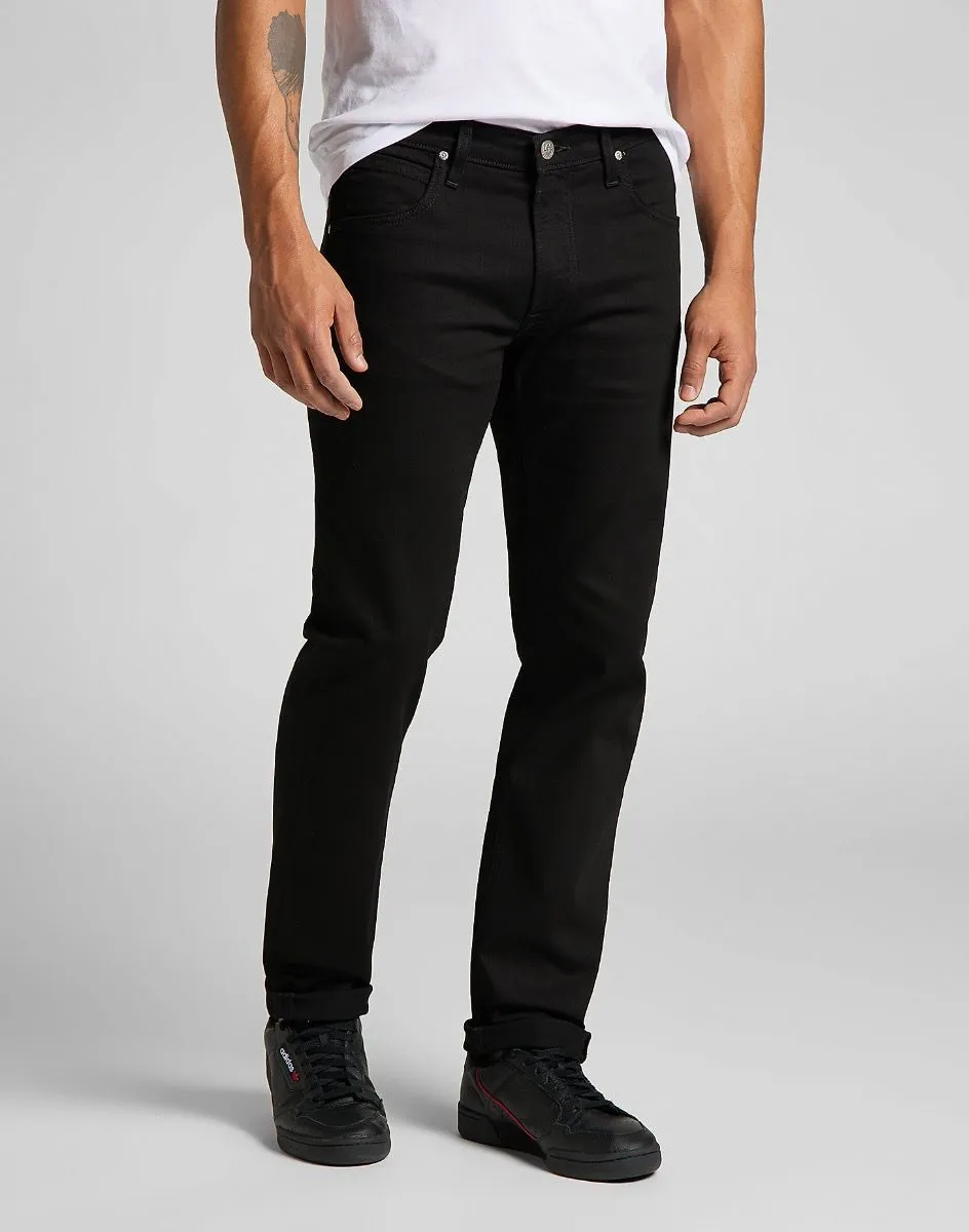 Lee Daren Zip Regular Straight Black Jeans