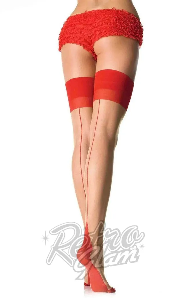 Leg Avenue 1027 Sheer Cuban Heel Stockings