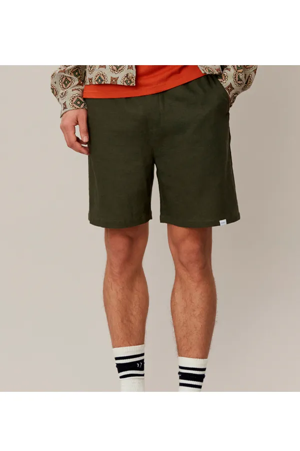 Les Deux Otto Forest Linen Shorts