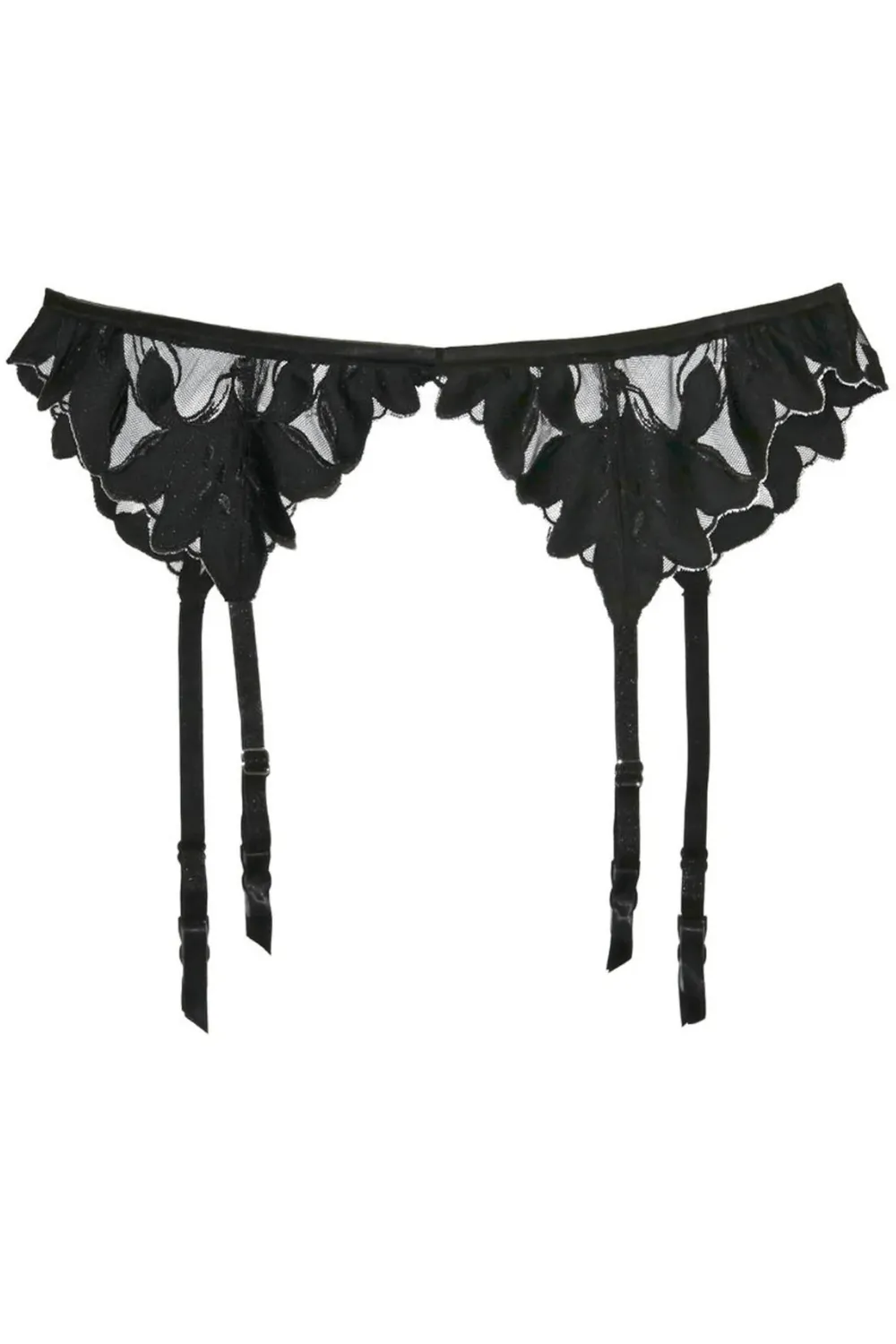 Delicate Lily Embroidered Suspender