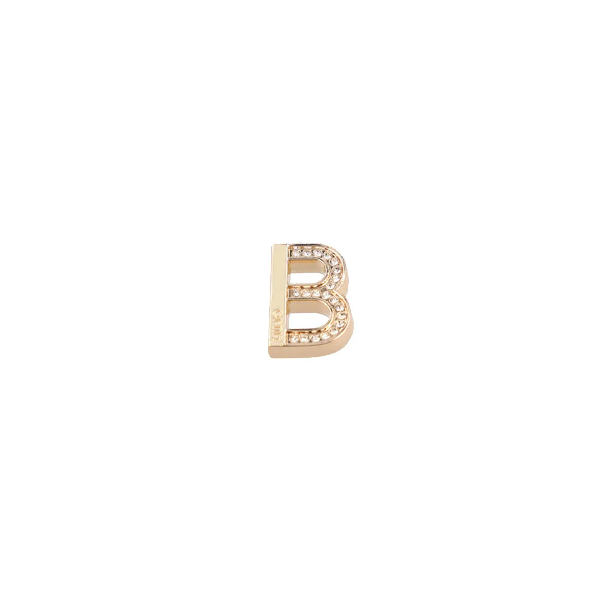 Liu Jo Metallic Letter Charm with Rhinestones B