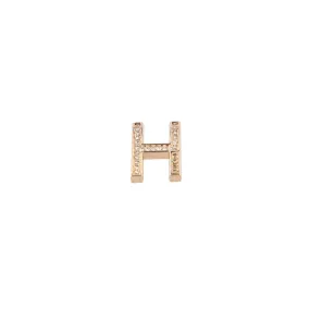 Liu Jo Metallic Letter Charm with Rhinestones H