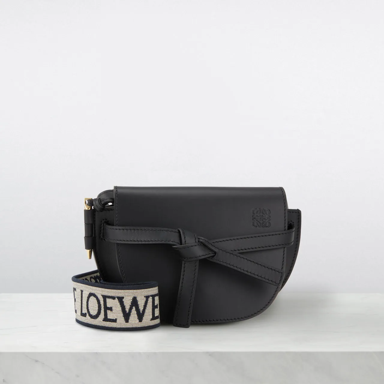 LOEWE Gate Dual Mini Crossbody Bag in Black