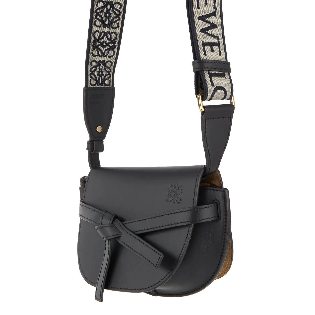 LOEWE Gate Dual Mini Crossbody Bag in Black