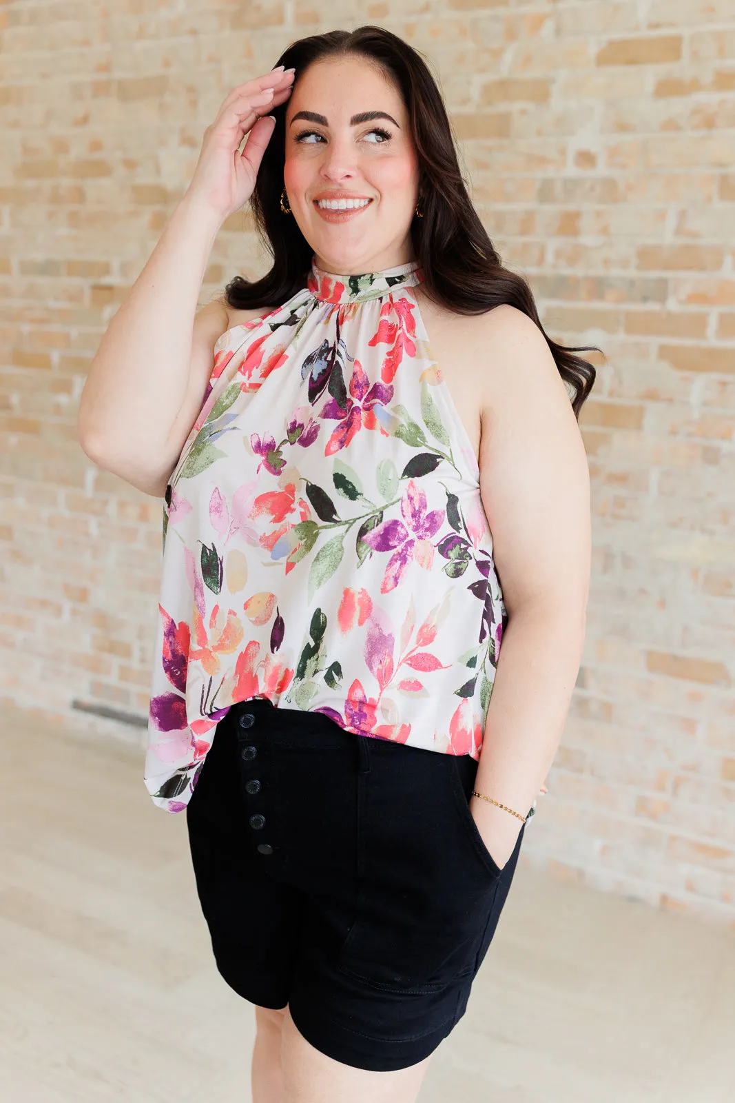 Floral Halter Blouse