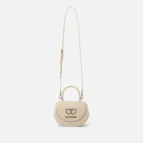 Love Moschino Leather Crossbody Bag with Twin Logo