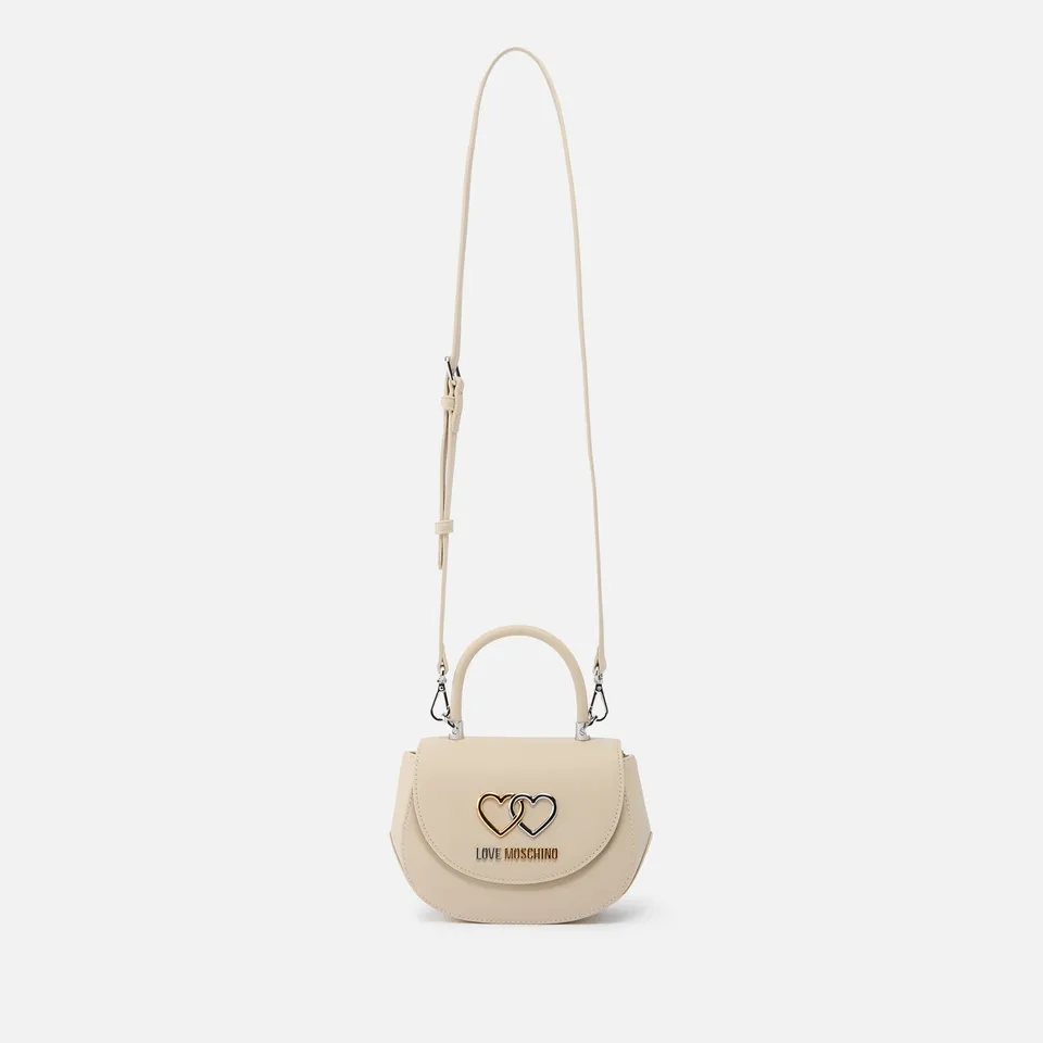 Love Moschino Leather Crossbody Bag with Twin Logo